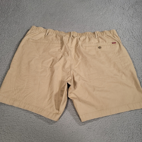 Levis Shorts Mens 44 XX Chino EZ Comfort Stretch Slash Pockets Twill Tan - Picture 7 of 12